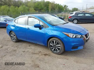 2021 Nissan Versa SV with VIN 3N1CN8EV0ML831074, listed as a IAAI auction lot 42203487 with 83,115 mi miles and . Bid and sale history available at DreamBid. Image 1.