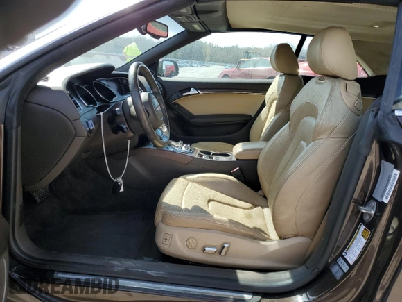 2013 Audi A5 Premium Plus with VIN WAULFAFH6DN017342, listed as a Copart auction lot 49815795 with 108,488 mi miles and Salvage Title. Bid and sale history available at carsss.com. Image 7.