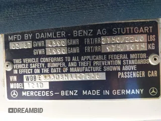 1987 Mercedes-Benz 300 z VIN WDBEB33D8HA427656, wystawiony jako IAAI lot #42281340 z przebiegiem 78 621 mil mil oraz . Historia ofert i sprzedaży dostępna na DreamBid. Obrazek 9.