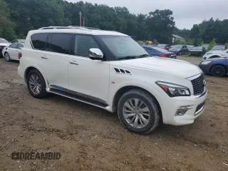 2016 Infiniti QX80 with VIN JN8AZ2NC5G9400686, listed as a Copart auction lot 66276234 with 218,276 mi miles and Clean Title. Bid and sale history available at carsss.com. Image 4.
