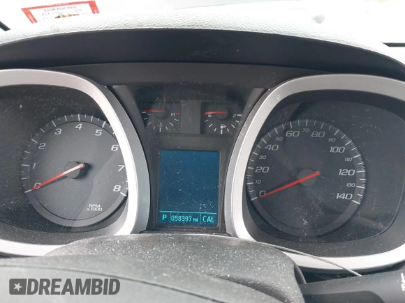 2017 Chevrolet Equinox LS with VIN 2GNALBEK6H1587846, listed as a IAAI auction lot 41612435 with 58,397 mi miles. Bid and sale history available at carsss.com. Image 7.