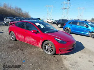 2022 Tesla Model 3 Long Range with VIN 5YJ3E1EB9NF186435, listed as a IAAI auction lot 41747473 with 159,240 mi miles. Bid and sale history available at carsss.com. Image 1.