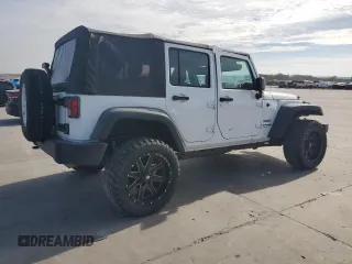 2018 Jeep Wrangler JK Unlimited Sport S with VIN 1C4BJWDG7JL865323, listed as a Copart auction lot 82657514 with 15,408 mi miles and Salvage Title. Bid and sale history available at carsss.com. Image 3.