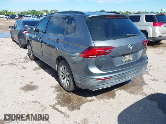 2019 Volkswagen Tiguan S with VIN 3VV1B7AX1KM085354, listed as a IAAI auction lot 42229851 with 85,169 mi miles and . Bid and sale history available at DreamBid. Image 3.