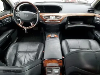 2007 Mercedes-Benz S-Class 5.5L V8 with VIN WDDNG71X87A039743, listed as a Copart auction lot 80733584 with 0 mi miles and Salvage Title. Bid and sale history available at carsss.com. Image 8.