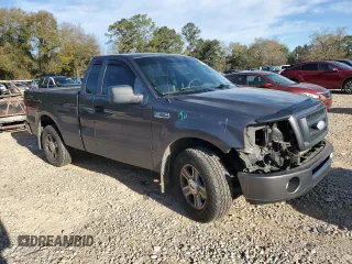 2008 Ford F-150 XL with VIN 1FTRF12W08KD26488, listed as a Copart auction lot 49128095 with 129,860 mi miles and Salvage title. Bid and sale history available at DreamBid. Image 4.