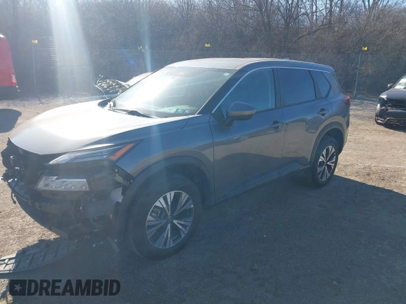 2022 Nissan Rogue SV with VIN 5N1BT3BB9NC698402, listed as a IAAI auction lot 41703839 with 24,322 mi miles and . Bid and sale history available at DreamBid. Image 2.