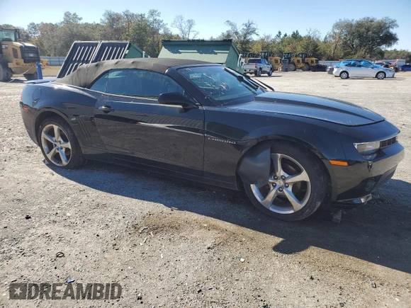 2015 Chevrolet Camaro LT with VIN 2G1FF3D36F9157554, listed as a Copart auction lot 88681225 with 103,397 mi miles and Salvage Title. Bid and sale history available at carsss.com. Image 4.