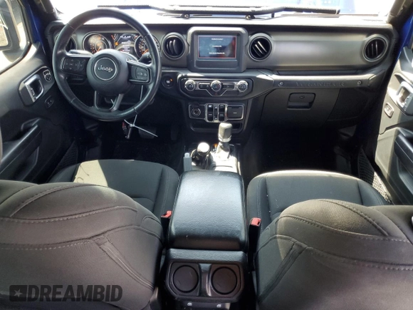2019 Jeep Wrangler Unlimited Sport S with VIN 1C4HJXDN7KW532960, listed as a Copart auction lot 50556645 with 103,172 mi miles and Salvage title. Bid and sale history available at DreamBid. Image 8.