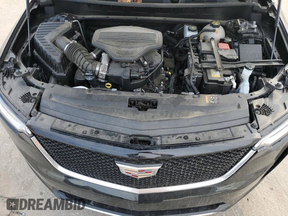 2023 Cadillac XT6 AWD Sport with VIN 1GYKPHRS3PZ150630, listed as a Copart auction lot 43557595 with 54,299 mi miles and Salvage title. Bid and sale history available at DreamBid. Image 14.