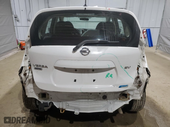 2016 Nissan Note S with VIN 3N1CE2CP0GL354913, listed as a Copart auction lot 50190535 with 120,526 mi miles and Salvage Title. Bid and sale history available at DreamBid. Image 6.