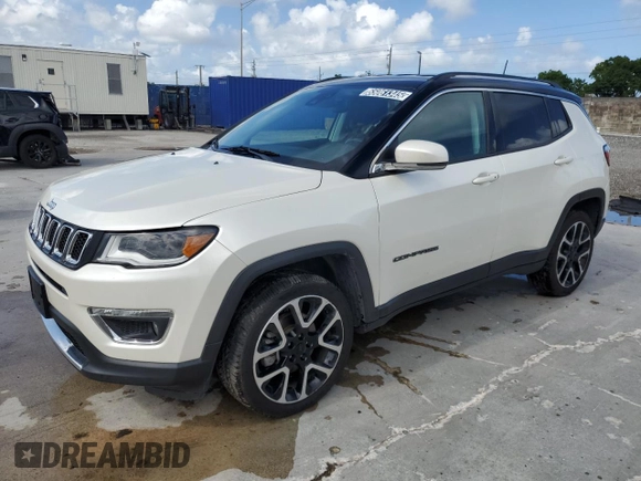2021 Jeep Compass Limited with VIN 3C4NJDCB6MT602031, listed as a Copart auction lot 65061345 with 172,048 mi miles and Clean title. Bid and sale history available at DreamBid. Image 1.