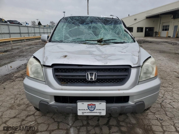 2004 Honda Pilot EX with VIN 2HKYF18534H618543, listed as a Copart auction lot 51896455 with 118,987 mi miles and Salvage Title. Bid and sale history available at carsss.com. Image 5.