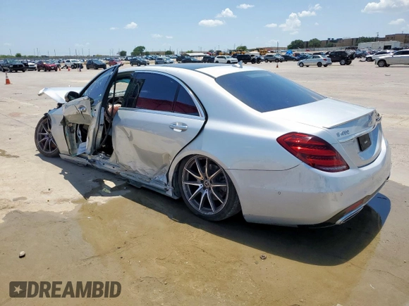 2018 Mercedes-Benz S 450 z VIN WDDUG6GB0JA364251, wystawiony jako Copart lot #64254235 z przebiegiem Nie podano mil oraz Czysty tytuł • Clean title. Historia ofert i sprzedaży dostępna na DreamBid. Obrazek 2.
