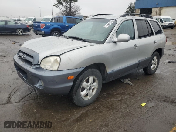 2005 Hyundai Santa Fe GLS with VIN KM8SC73E05U877857, listed as a Copart auction lot 85159924 with 103,331 mi miles and Clean Title. Bid and sale history available at carsss.com. Image 1.