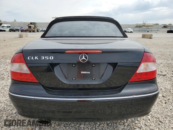 2006 Mercedes-Benz CLK-Class 3.5L with VIN WDBTK56G26T069271, listed as a Copart auction lot 52191604 with 117,124 mi miles and Salvage Title. Bid and sale history available at carsss.com. Image 6.