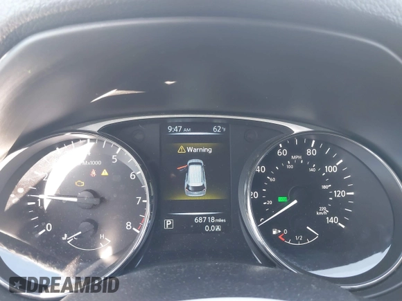 2016 Nissan Rogue SV with VIN KNMAT2MV6GP733975, listed as a IAAI auction lot 40775934 with 68,718 mi miles and . Bid and sale history available at DreamBid. Image 7.