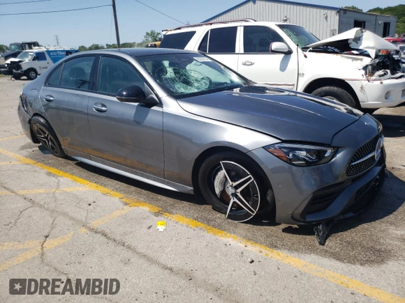 2024 Mercedes-Benz C 300 with VIN W1KAF4HB6RR184794, listed as a Copart auction lot 60930154 with 1,246 mi miles and Salvage Title. Bid and sale history available at DreamBid. Image 4.