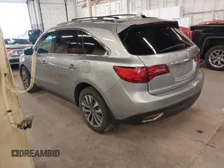 2016 Acura MDX w/Tech with VIN 5FRYD4H49GB033918, listed as a IAAI auction lot 41324182 with 181,244 mi miles. Bid and sale history available at carsss.com. Image 3.