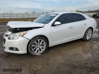 2015 Chevrolet Malibu LTZ with VIN 1G11F5SL2FF163674, listed as a Copart auction lot 89124335 with 95,914 mi miles and Salvage Title. Bid and sale history available at carsss.com. Image 1.