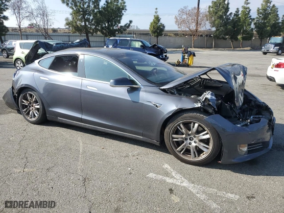 2021 Tesla Model S Long Range Plus with VIN 5YJSA1E26MF427194, listed as a Copart auction lot 89379855 with 58,441 mi miles and Salvage Title. Bid and sale history available at carsss.com. Image 4.
