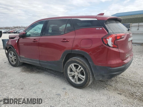 2018 GMC Terrain SLE with VIN 3GKALTEV0JL360685, listed as a Copart auction lot 46812315 with 98,449 mi miles and Salvage Title. Bid and sale history available at carsss.com. Image 2.