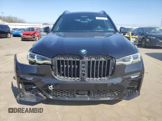 2021 BMW X7 M50i with VIN 5UXCX6C02M9E73795, listed as a Copart auction lot 48570195 with 46,624 mi miles and Salvage Title. Bid and sale history available at carsss.com. Image 5.