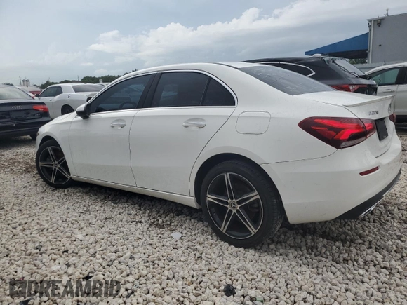 2019 Mercedes-Benz A 220 with VIN WDD3G4EB8KW020688, listed as a Copart auction lot 68486944 with 34,902 mi miles and Salvage Title. Bid and sale history available at DreamBid. Image 2.