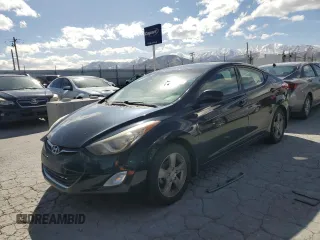 2013 Hyundai Elantra Limited with VIN KMHDH4AE6DU891000, listed as a Copart auction lot 48955665 with 129,030 mi miles and Salvage Title. Bid and sale history available at carsss.com. Image 1.