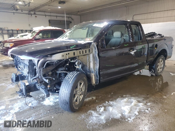 2018 Ford F-150 XL with VIN 1FTEX1EB8JFE06317, listed as a Copart auction lot 45714555 with 108,888 mi miles and Salvage Title. Bid and sale history available at DreamBid. Image 1.