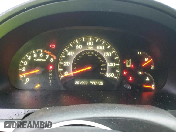 2005 Honda Odyssey EX with VIN 5FNRL384X5B047682, listed as a Copart auction lot 47988485 with 201,593 mi miles and Salvage Title. Bid and sale history available at carsss.com. Image 9.