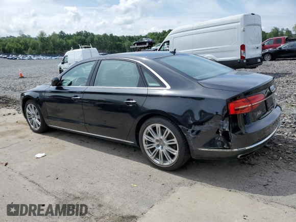 2015 Audi A8 3.0T with VIN WAU3GAFD0FN036465, listed as a Copart auction lot 64069035 with 100,149 mi miles and Salvage title. Bid and sale history available at DreamBid. Image 2.