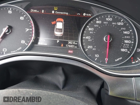 2014 Audi A6 Prestige with VIN WAUHGAFC6EN141698, listed as a IAAI auction lot 42330033 with 174,401 mi miles and . Bid and sale history available at DreamBid. Image 7.