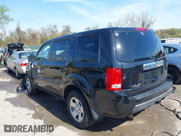 2014 Honda Pilot LX with VIN 5FNYF4H29EB043405, listed as a IAAI auction lot 42070376 with 139,356 mi miles and . Bid and sale history available at carsss.com. Image 3.