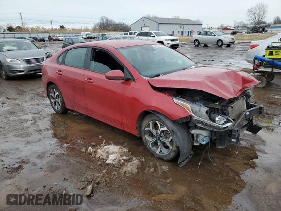 2021 Kia Forte LXS with VIN 3KPF24AD1ME390164, listed as a Copart auction lot 43323125 with 59,380 mi miles and Salvage Title. Bid and sale history available at carsss.com. Image 4.