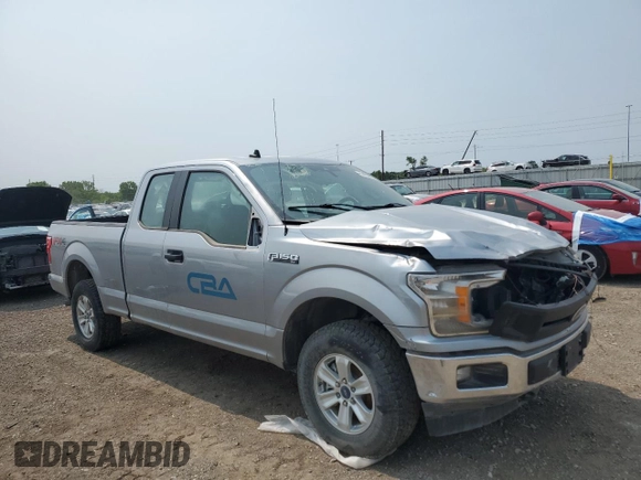 2020 Ford F-150 XL with VIN 1FTFX1E57LKD31540, listed as a Copart auction lot 59100905 with 83,177 mi miles and Salvage title. Bid and sale history available at DreamBid. Image 4.