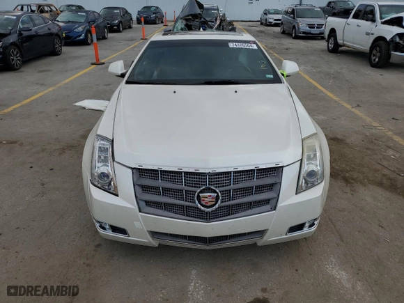2011 Cadillac CTS Coupe Performance with VIN 1G6DJ1ED3B0153249, listed as a Copart auction lot 74376504 with 83,838 mi miles and Salvage Title. Bid and sale history available at carsss.com. Image 5.