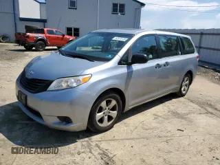 2014 Toyota Sienna L with VIN 5TDZK3DC9ES438480, listed as a Copart auction lot 62816135 with 247,095 mi miles and Salvage title. Bid and sale history available at DreamBid. Image 1.