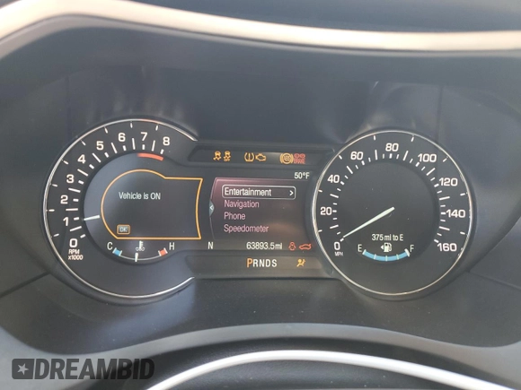 2017 Lincoln MKZ Reserve with VIN 3LN6L5F99HR666690, listed as a Copart auction lot 54652835 with 63,893 mi miles and Salvage title. Bid and sale history available at DreamBid. Image 9.