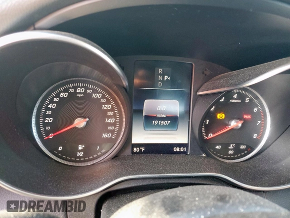 2016 Mercedes-Benz C 300 with VIN 55SWF4JB6GU148518, listed as a Copart auction lot 62903805 with 191,507 mi miles and Clean title. Bid and sale history available at DreamBid. Image 9.