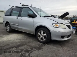 2003 Mazda MPV LX with VIN JM3LW28A330360105, listed as a Copart auction lot 85750964 with 182,129 mi miles and Salvage Title. Bid and sale history available at carsss.com. Image 4.