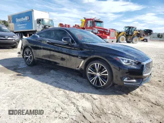 2017 Infiniti Q60 Premium with VIN JN1CV7EK0HM110815, listed as a Copart auction lot 42618875 with 57,303 mi miles and Salvage title. Bid and sale history available at DreamBid. Image 4.