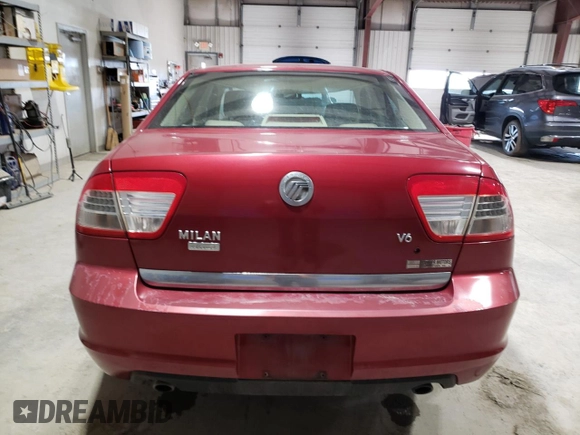 2006 Mercury Milan Premier z VIN 3MEHM08186R638847, wystawiony jako Copart lot #45564125 z przebiegiem 167 485 mil mil oraz Szkoda całkowita • Salvage title. Historia ofert i sprzedaży dostępna na DreamBid. Obrazek 6.