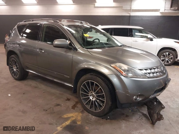 2007 Nissan Murano SL with VIN JN8AZ08W57W625573, listed as a IAAI auction lot 41911505 with 193,276 mi miles. Bid and sale history available at carsss.com. Image 1.