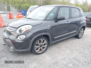2014 FIAT 500L Trekking with VIN ZFBCFADH3EZ011646, listed as a IAAI auction lot 42107103 with 179,995 mi miles. Bid and sale history available at carsss.com. Image 2.