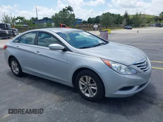 2011 Hyundai Sonata GLS PZEV with VIN 5NPEB4AC2BH244447, listed as a IAAI auction lot 42154710 with 122,326 mi miles. Bid and sale history available at carsss.com. Image 1.