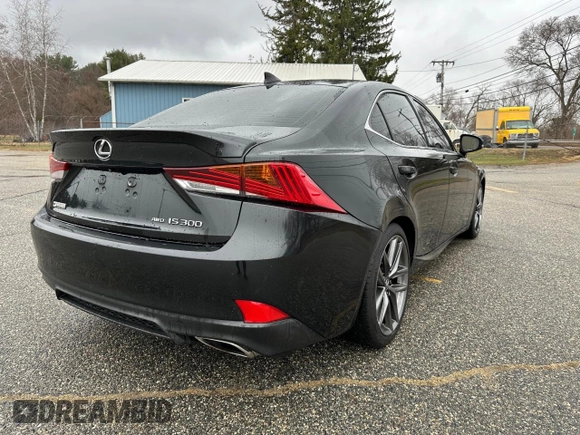 2019 Lexus IS 300 with VIN JTHC81D22K5035098, listed as a Copart auction lot 66982065 with 165,348 mi miles and Clean title. Bid and sale history available at DreamBid. Image 4.