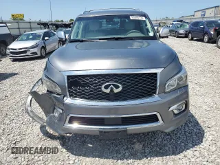 2015 Infiniti QX80 with VIN JN8AZ2NE5F9086764, listed as a Copart auction lot 65805134 with 154,333 mi miles and Salvage Title. Bid and sale history available at carsss.com. Image 5.