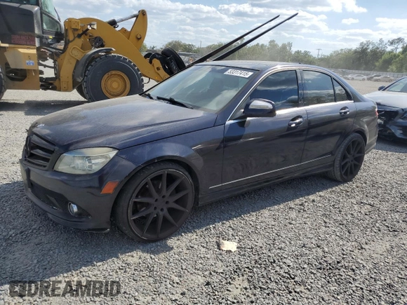 2009 Mercedes-Benz C 300 Sport with VIN WDDGF81X59F265844, listed as a Copart auction lot 53317415 with 209,533 mi miles and Salvage title. Bid and sale history available at DreamBid. Image 1.