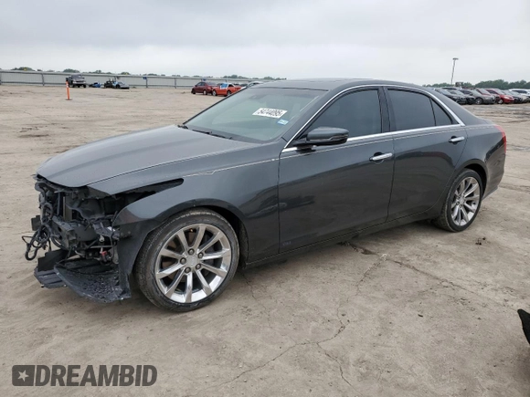 2017 Cadillac CTS Luxury AWD with VIN 1G6AX5SX1H0154089, listed as a Copart auction lot 54744095 with 90,851 mi miles and Salvage title. Bid and sale history available at DreamBid. Image 1.